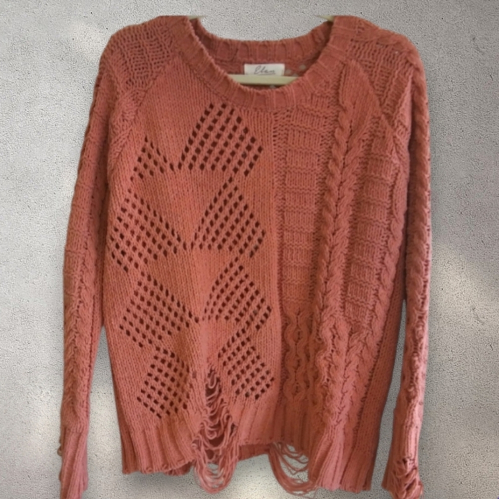 Elan Distressed/Destroyed Sweater